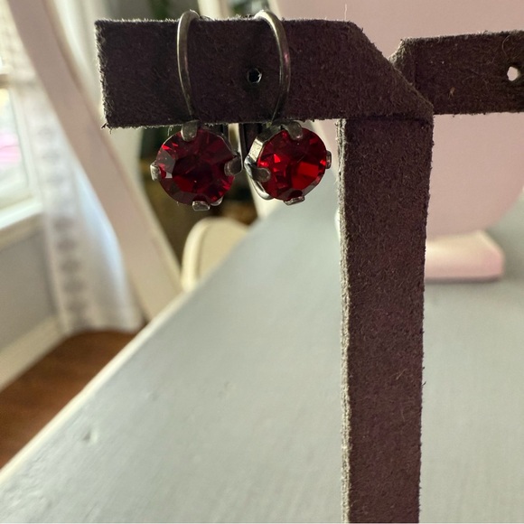 Sabika Crystal Dangle Earrings - Picture 6 of 6